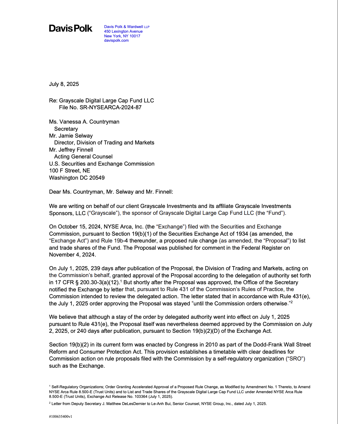 SEC, United States, Grayscale, ETF