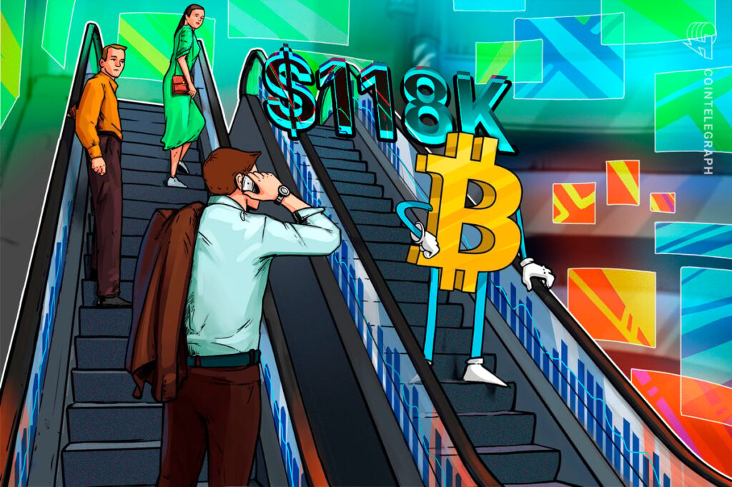 Bitcoin Traders Target Lower as BTC Slips Under $118,000