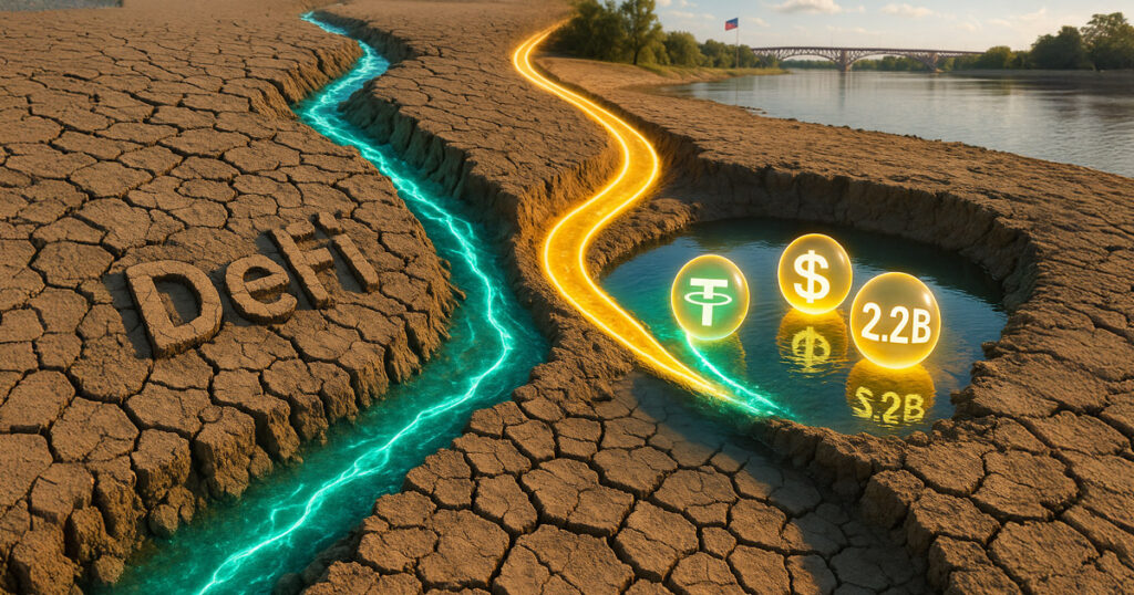 Capital shifts to stablecoins as DeFi protocols bleed TVL