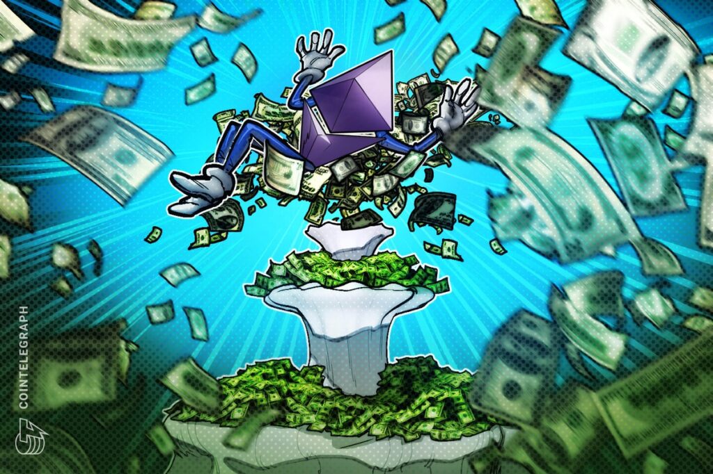 ETH Trader turns $125k into $43M, locks in $7M after market downturn