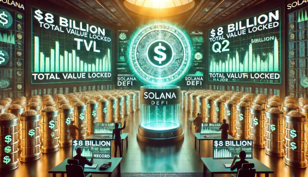 Solana DeFi Total Value Locked Hits $8 Billion Record With Major Q2 Growth