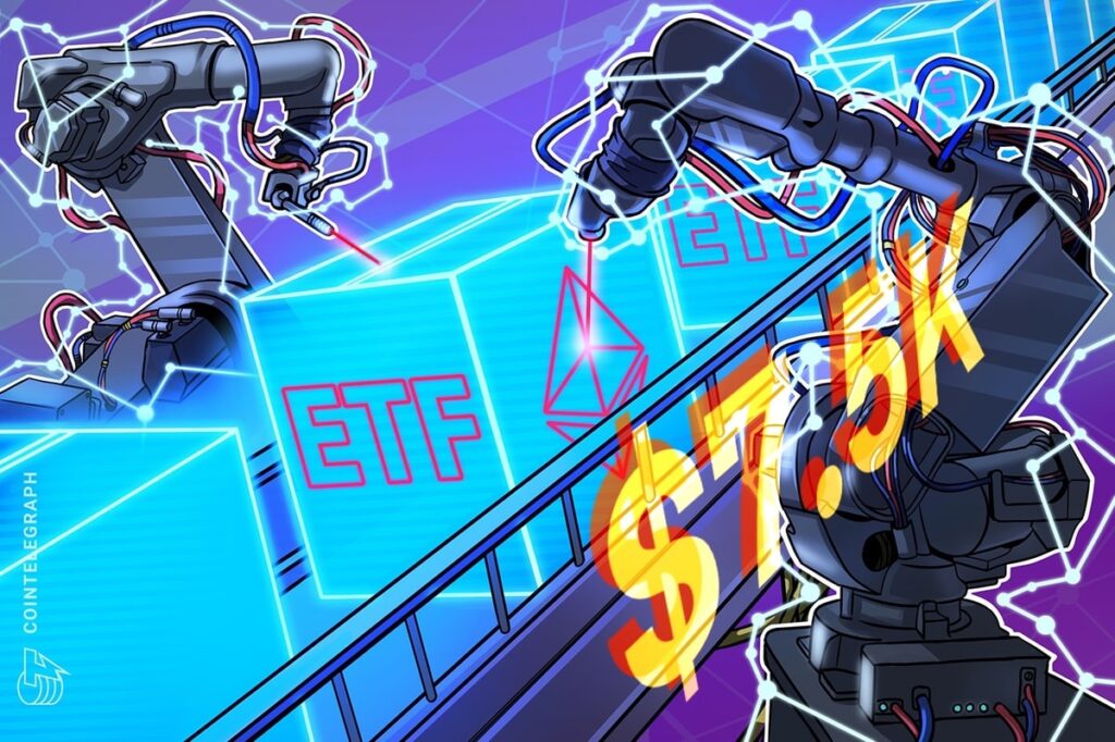 Standard Chartered Lifts 2025 ETH Target to $7.5K on Stablecoin, ETF Surge