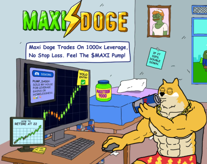  $MAXI - the meme-powered token of Maxi Doge.