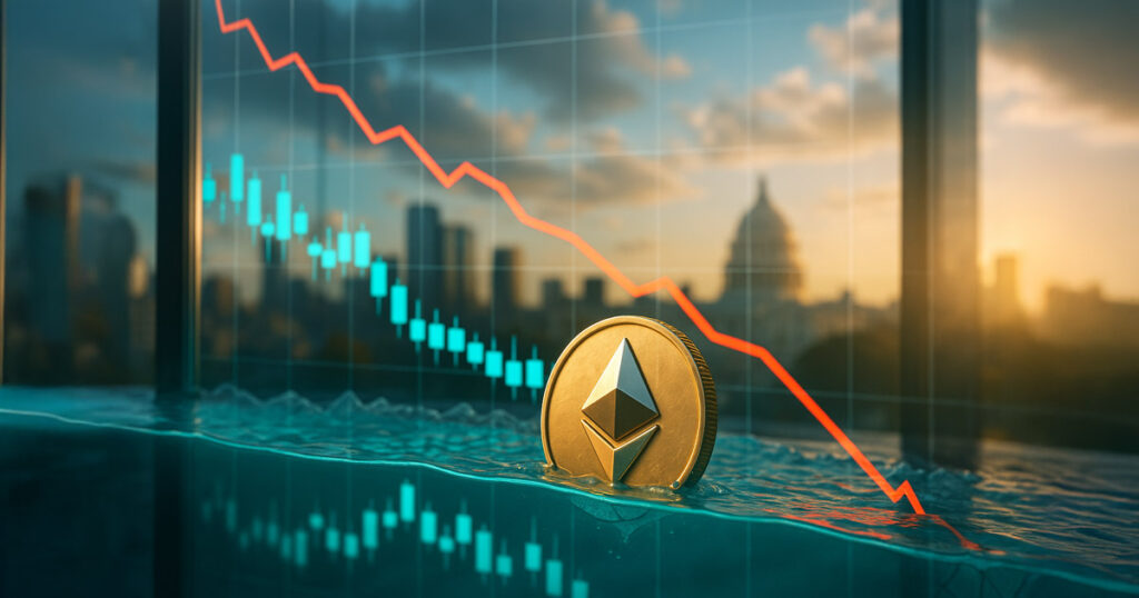 Ethereum price slips to two-month low amid volatile selloff