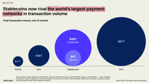 Stablecoin transaction volume