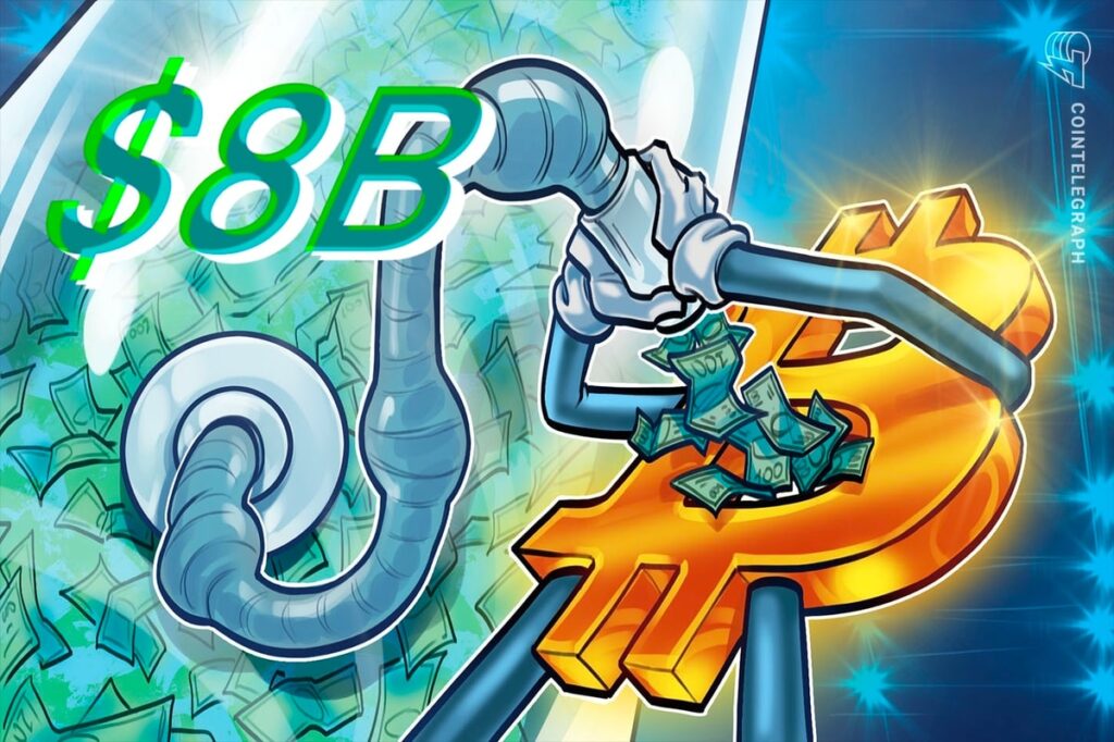 Bitcoin 'Money Vessel' Amasses $8B, Recovery Lacks ETF Inflows