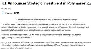 ICE’s investment announcement